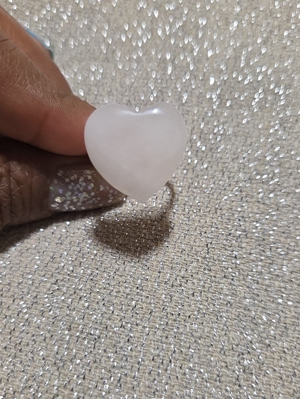 Heart-Shaped White Stone Adjustable Ring - Elegant Minimalist Jewelry